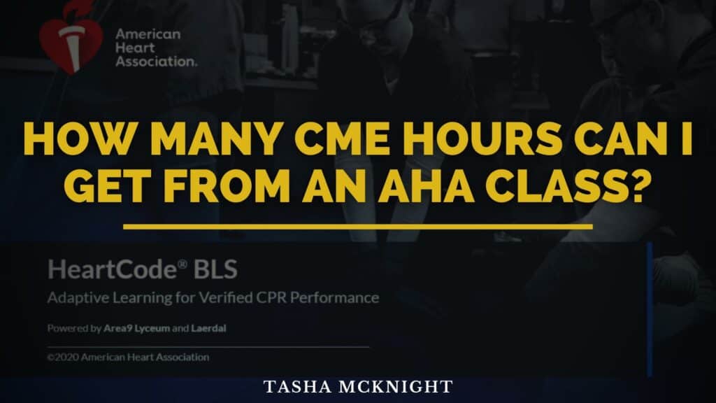 How many CME hours can I get from an AHA class?