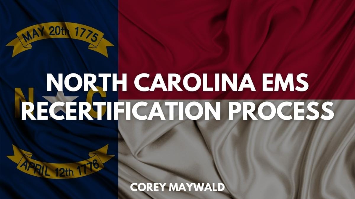 North Carolina EMS Recertification Process Code One CPR Training